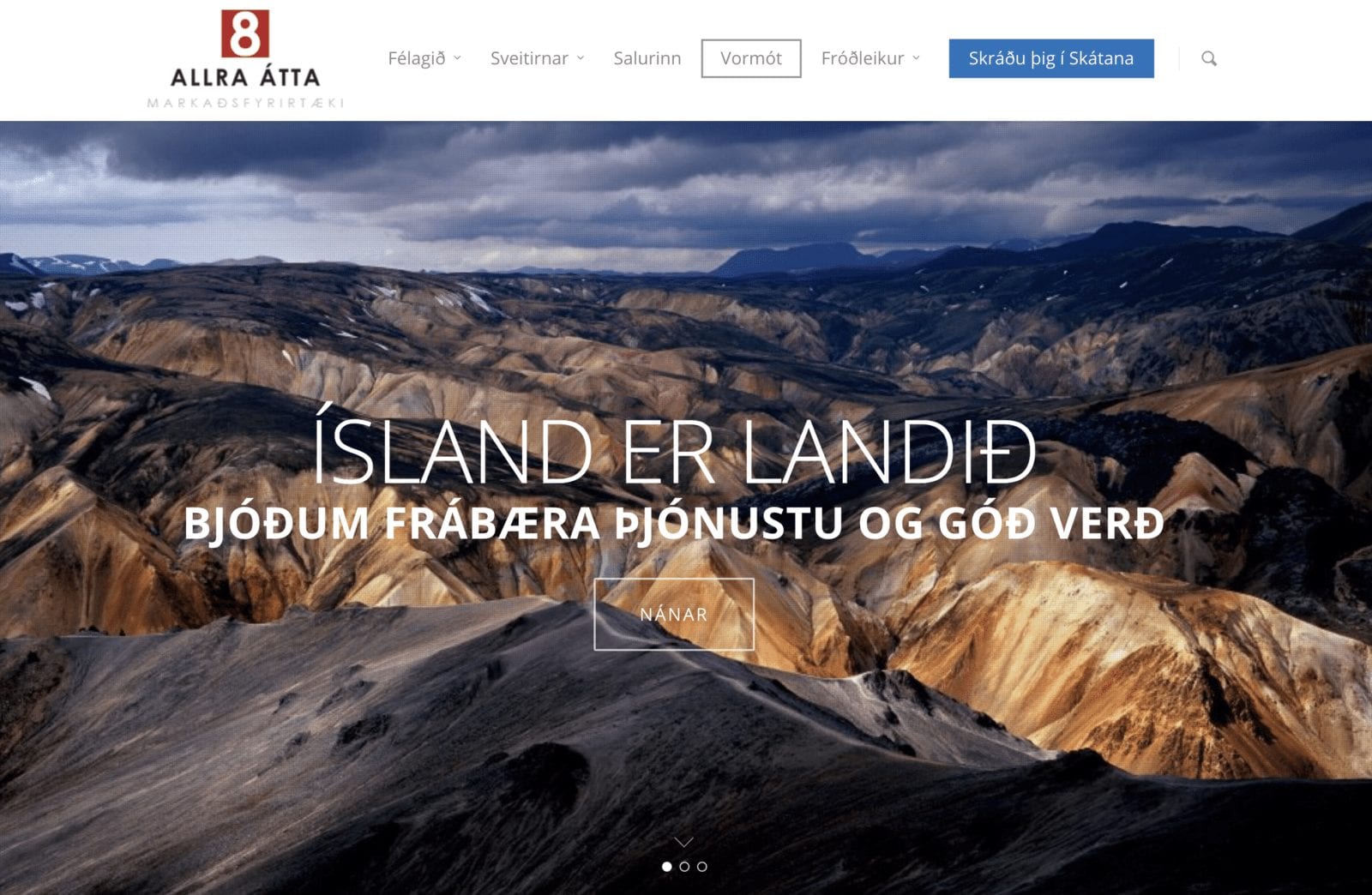 Ný og endurbætt heimasíða